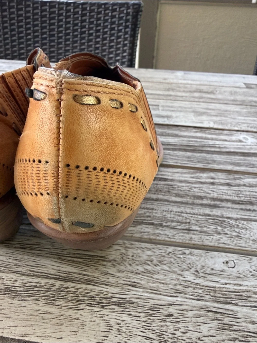 BCBGirls Tan Studded Western Ankle Booties SMOKE FREE HOME